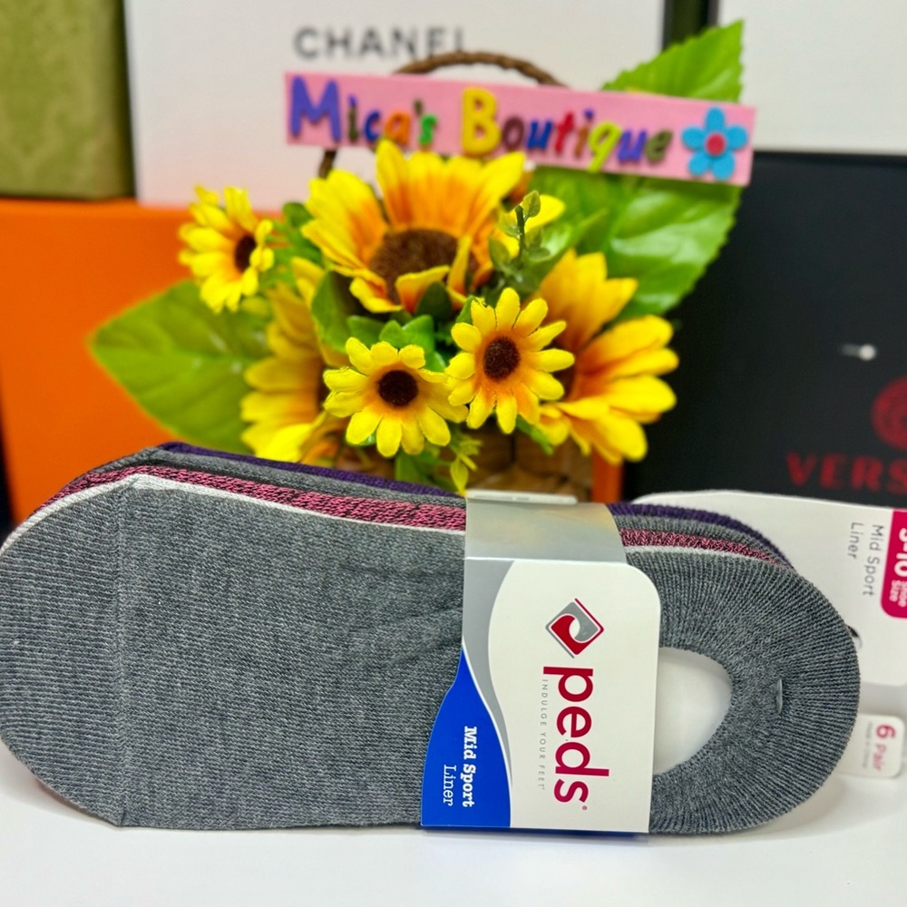 ๐PEDS Set of 8 pairs of Casual Socks SIZE: 5-10 - Picture 12 of 12